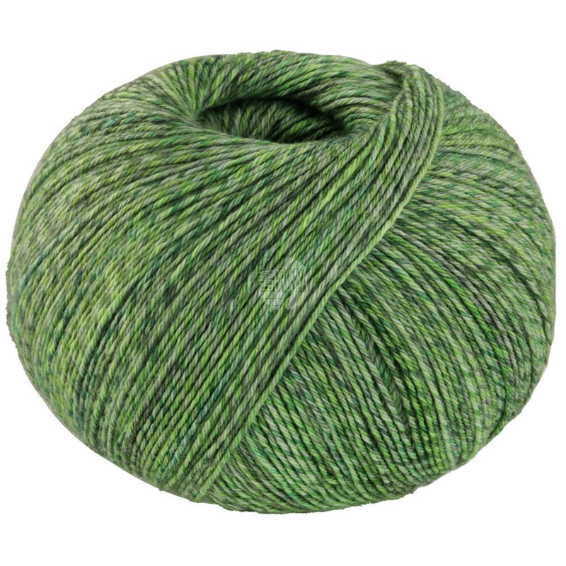 Lana Grossa Vintage Socks 1016 Verde chiaro/muschio/verde grigiastro mélange