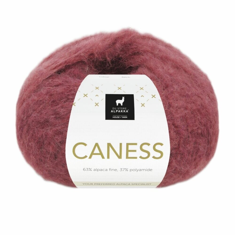 Du Store Alpakka Caness 2510 Bordeaux rossore