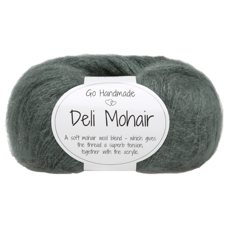 Go Handmade Deli Mohair 87 Leggermente verde