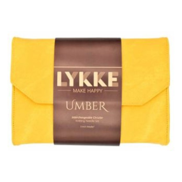 LYKKE Set di Ferri Circolari Componibili Umber, Giallo, 13 cm