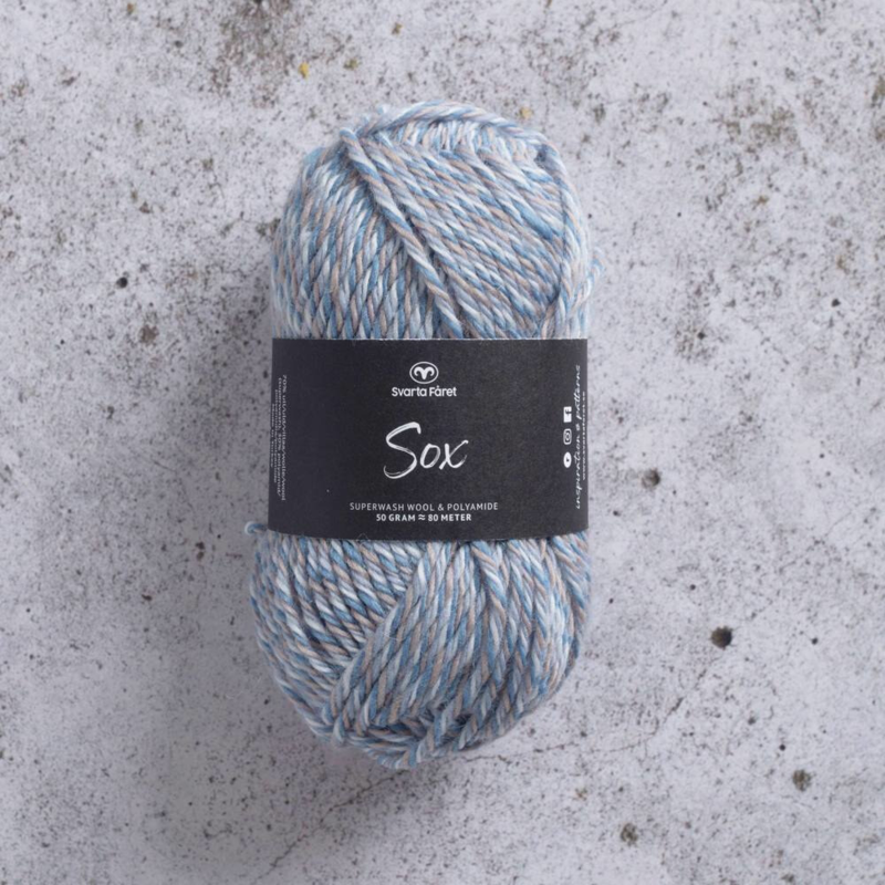 Svarta Fåret Sox 50 g 012 Denim leggero naturale