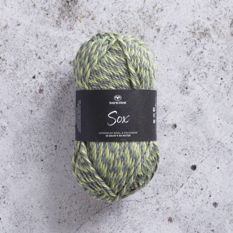 Svarta Fåret Sox 50 g 002 Grigio acciaio lime