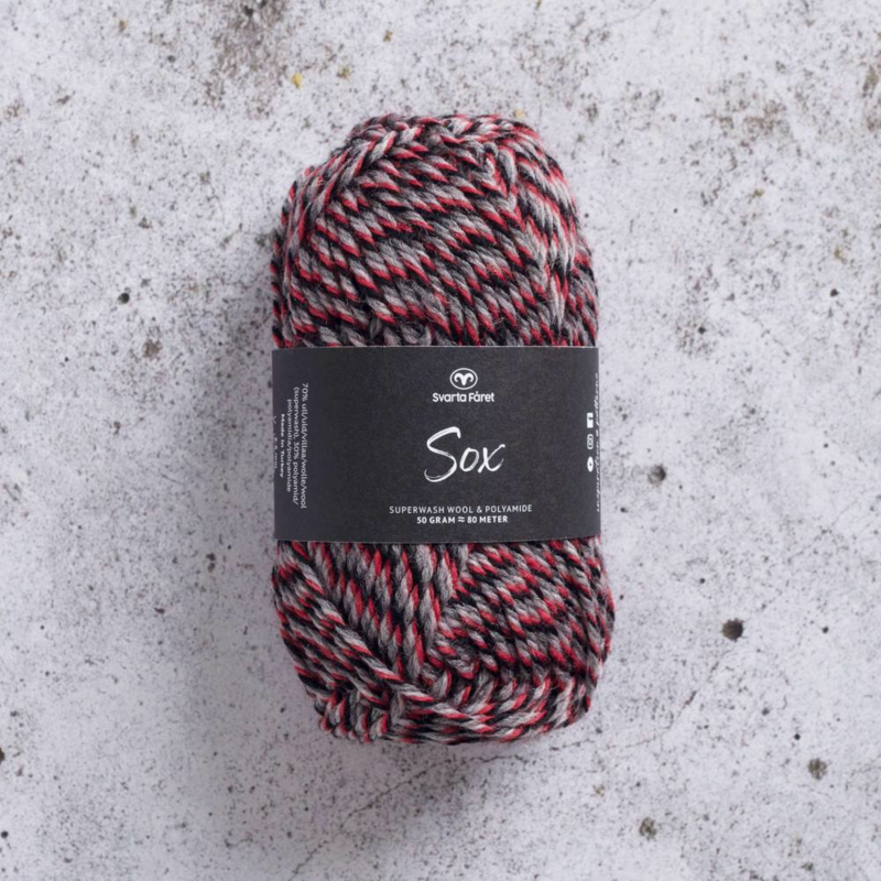 Svarta Fåret Sox 50 g 005 Fascia d'acciaio nera