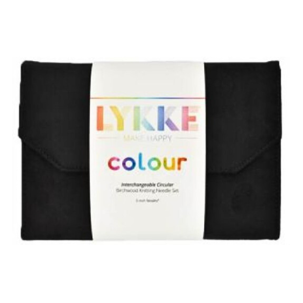 LYKKE Set di Ferri Circolari Componibili Colour, Nero, 13 cm