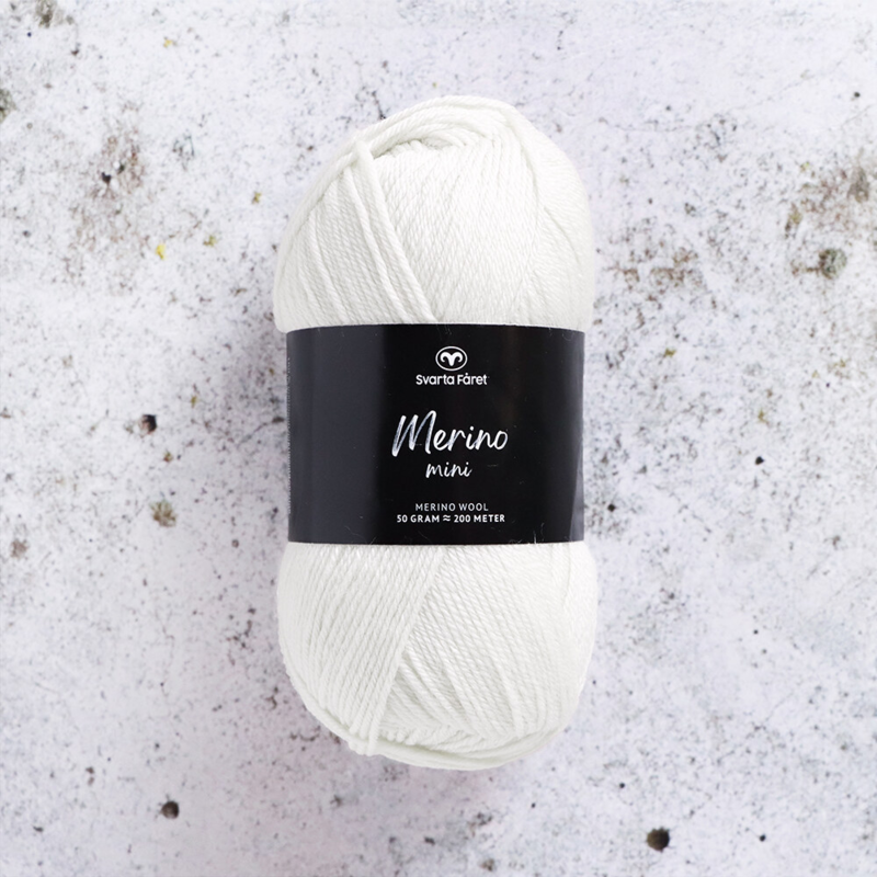 Svarta Fåret Merino Mini 30 Bianco neve