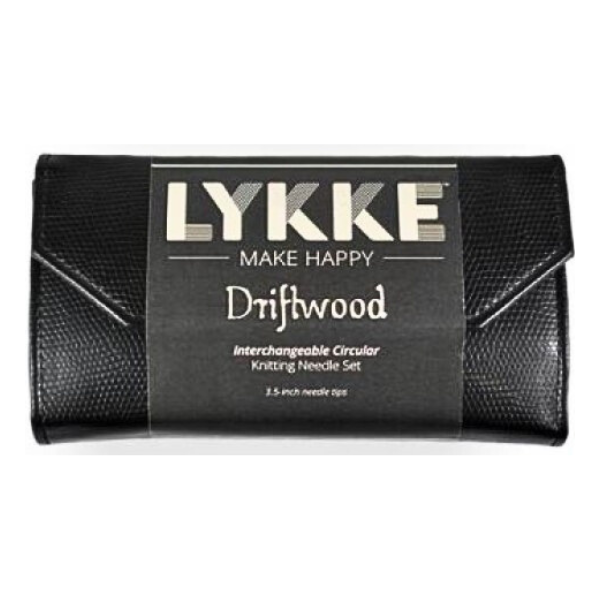 LYKKE Set di Ferri Circolari Componibili Driftwood, Nero, 9 cm