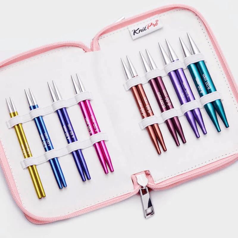 KnitPro Zing Special Set di Ferri Circolari Componibili, Deluxe, 10 cm
