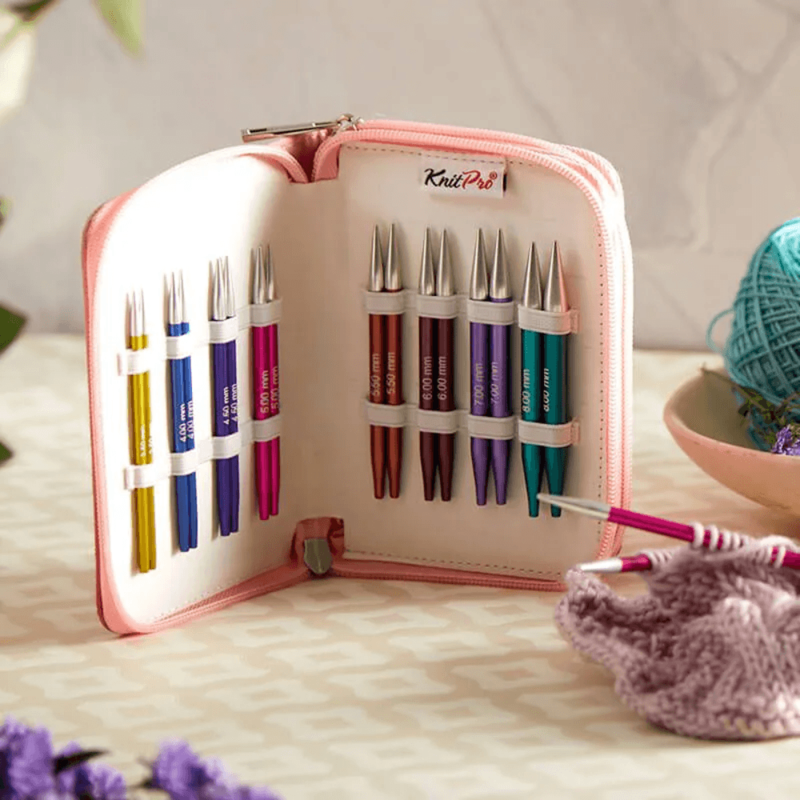 KnitPro Zing Special Set di Ferri Circolari Componibili, Deluxe, 10 cm