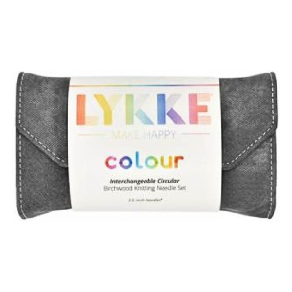 LYKKE Set di Ferri Circolari Componibili Colour, Grigio, 9 cm