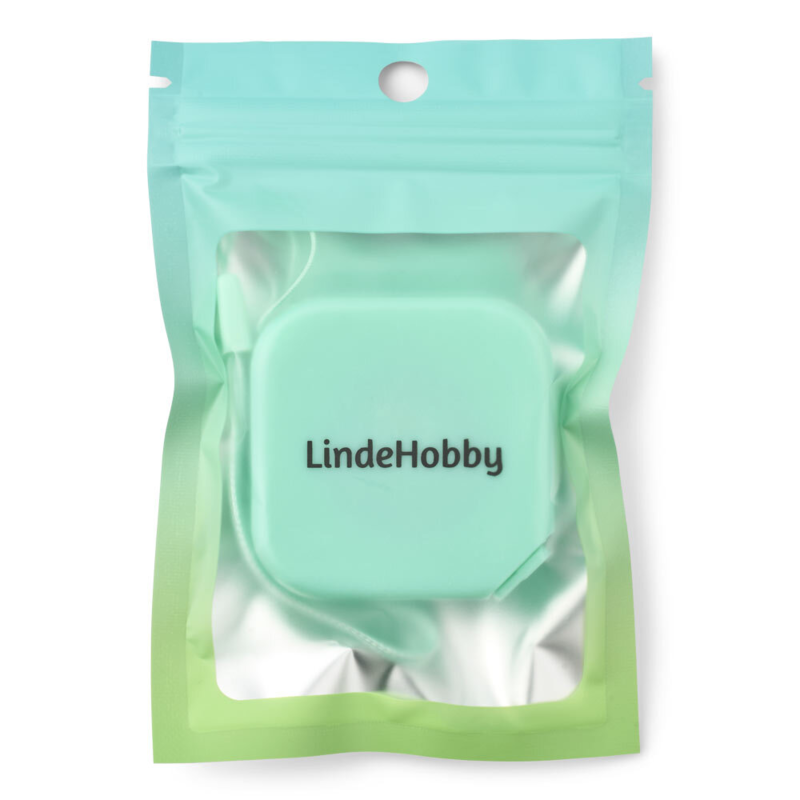 LindeHobby Metro a Nastro Quadrato Retrattile, 150 cm Verde