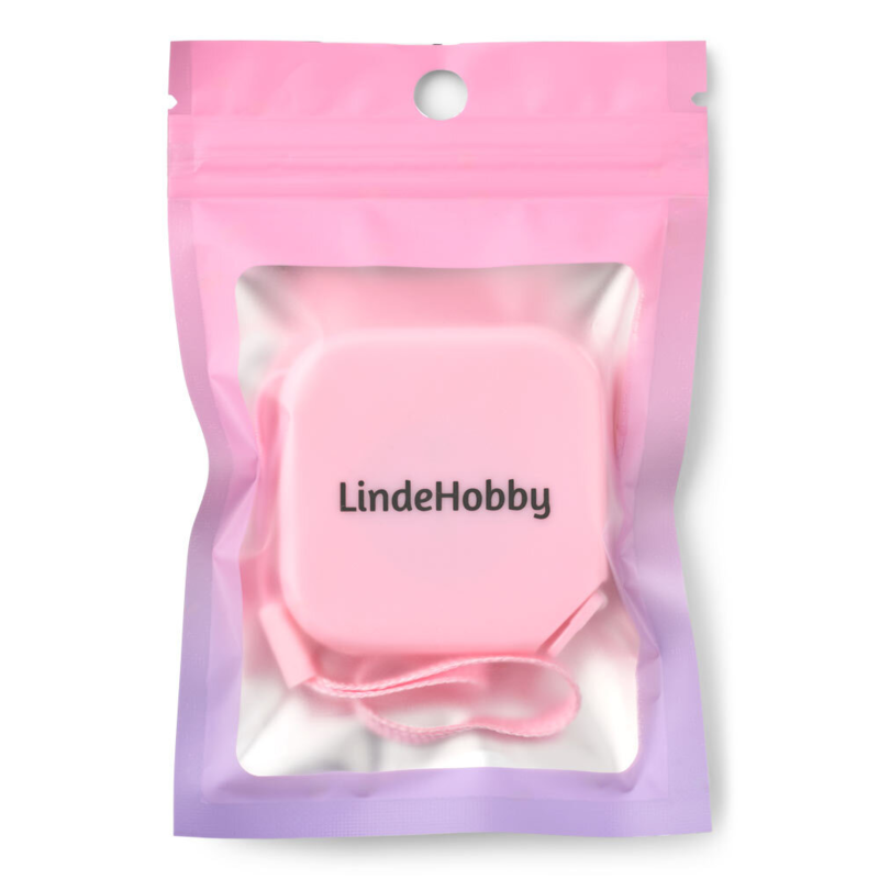 LindeHobby Metro a Nastro Quadrato Retrattile, 150 cm Rosa