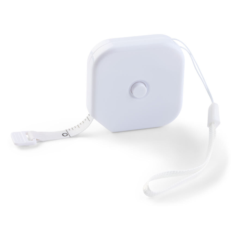 LindeHobby Metro a Nastro Quadrato Retrattile, 150 cm Bianco