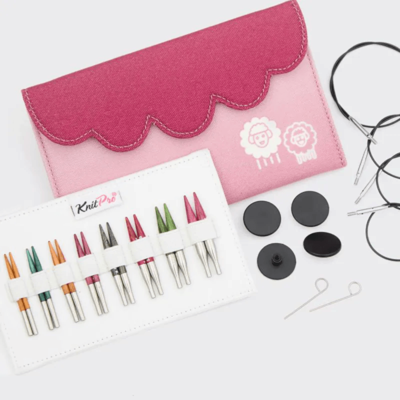 KnitPro Dreamz Mini Set di Ferri Circolari Intercambiabili, Mini, 5 cm