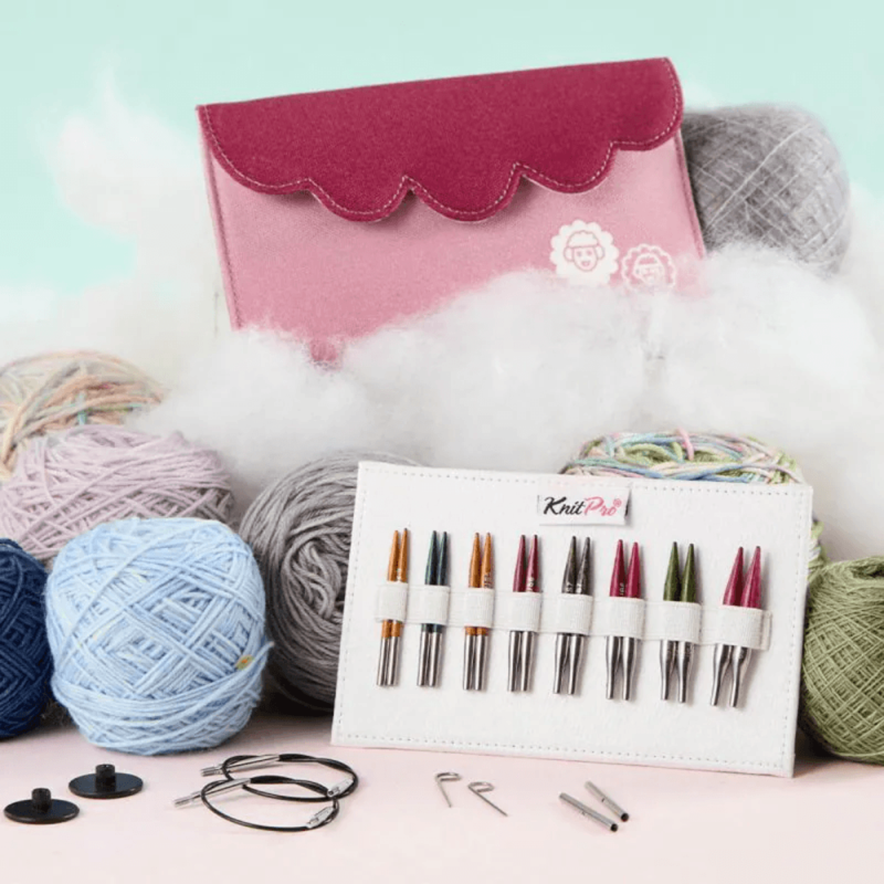 KnitPro Dreamz Mini Set di Ferri Circolari Intercambiabili, Mini, 5 cm