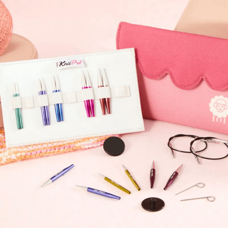 KnitPro Zing Mini Set di Ferri Circolari Componibili, 5 cm