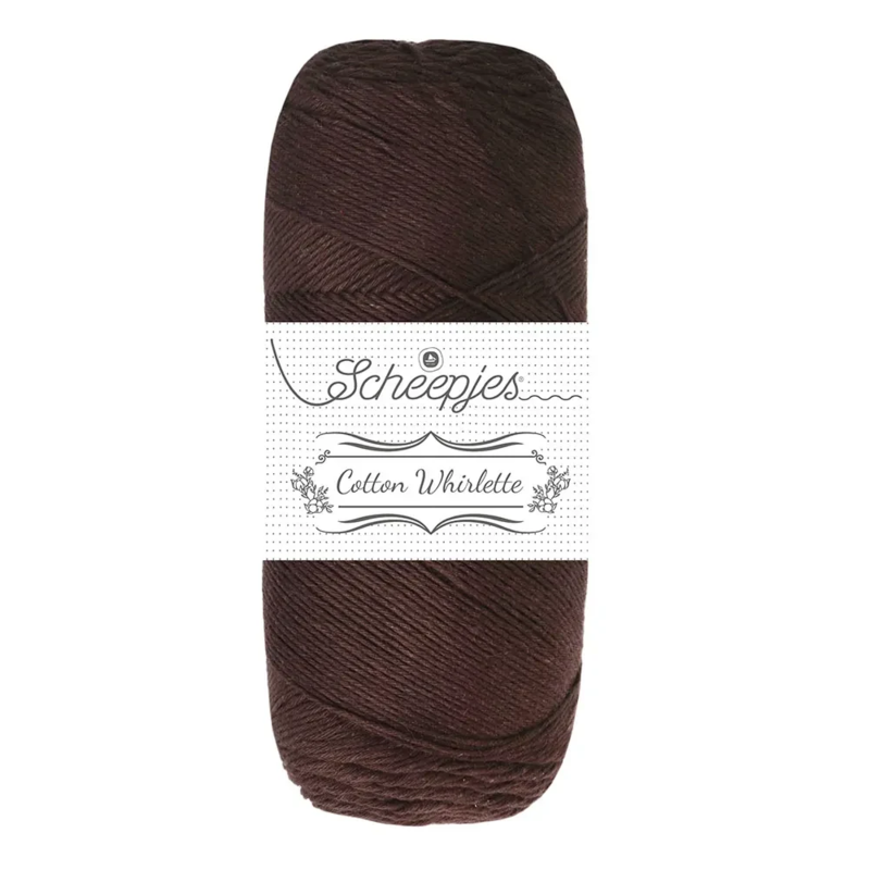 Scheepjes Cotton Whirlette 822 Dark Chocolate