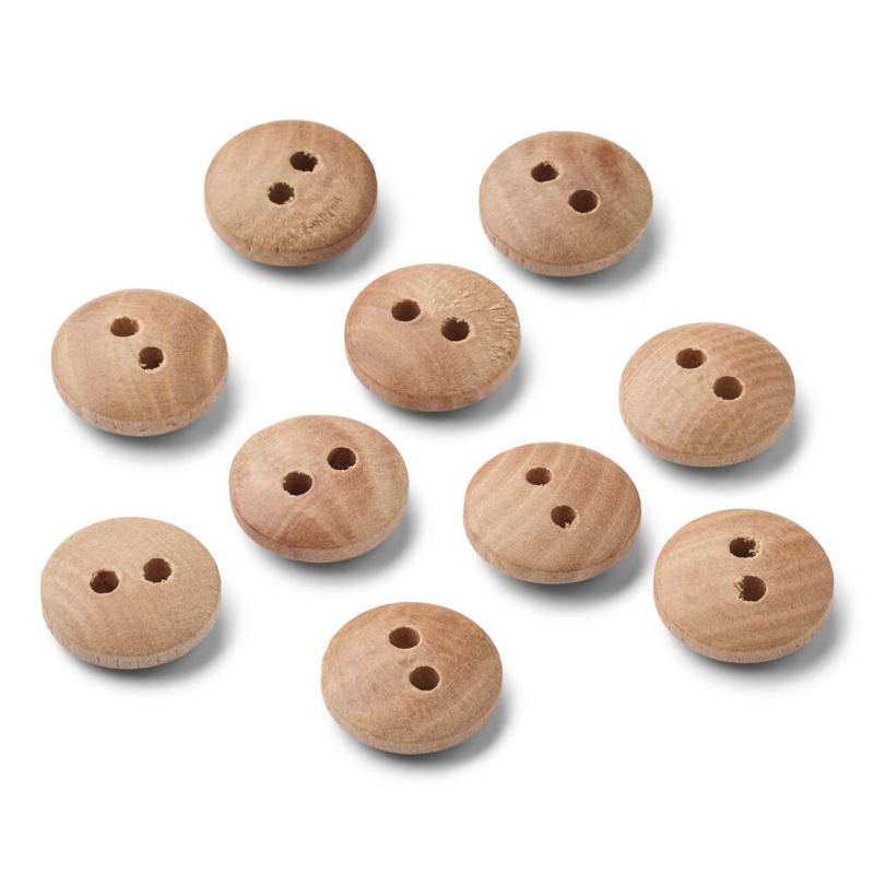 LindeHobby Bottoni in Legno 11.5 mm, 10 pz