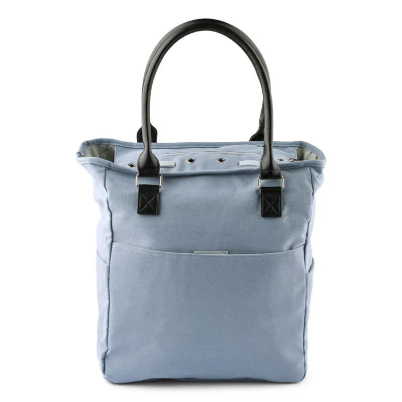 HobbyArts Borsa a tracolla con tasca con cerniera, grigio chiaro