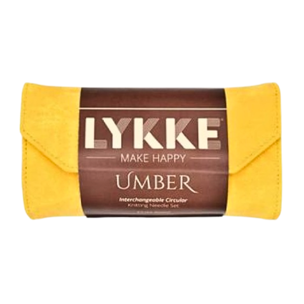 LYKKE Set di Ferri Circolari Componibili Umber, Giallo, 9 cm