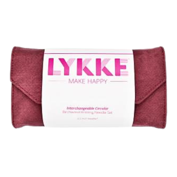 LYKKE Set di Ferri Circolari Componibili Blush, Crimson, 9 cm