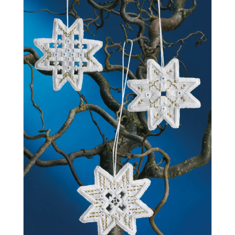 Stelle di Natale confezione da 3 8x8 cm