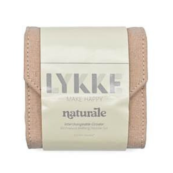 LYKKE Set Ferri Circolari Componibili Naturale, Starter Set, Beige, 9 cm