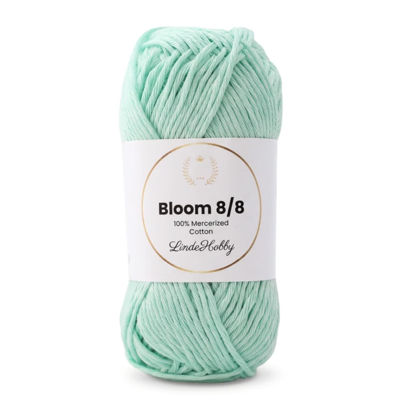 LindeHobby Bloom 8/8 Mercerized Cotton 37 Menta pastello