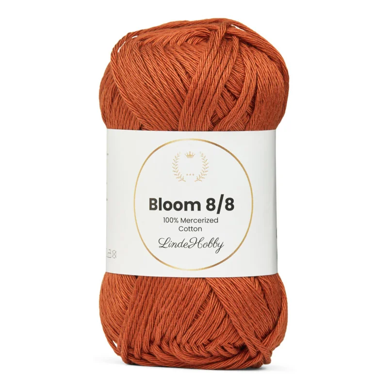 LindeHobby Bloom 8/8 Mercerized Cotton 36 Colore mattone