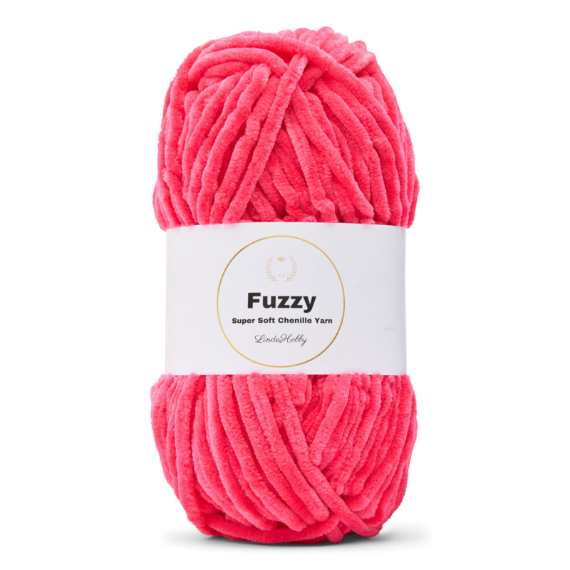 LindeHobby Fuzzy Chenille 21 Rosa zucchero scuro