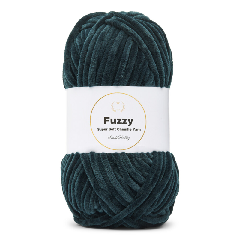 LindeHobby Fuzzy Chenille 19 Verde scuro nefelina