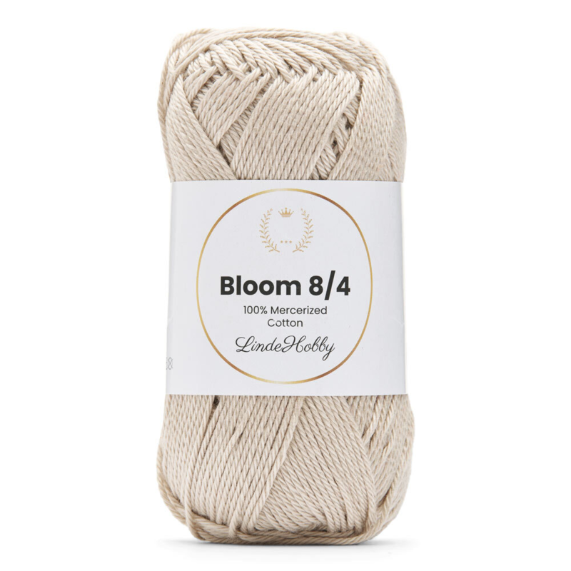 LindeHobby Bloom 8/4 Mercerized Cotton 39 Grigio perla