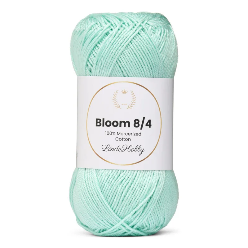 LindeHobby Bloom 8/4 Mercerized Cotton 37 Menta pastello