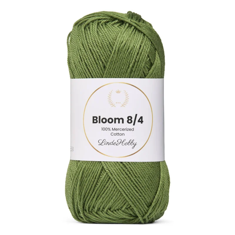 LindeHobby Bloom 8/4 Mercerized Cotton 20 Verde oliva