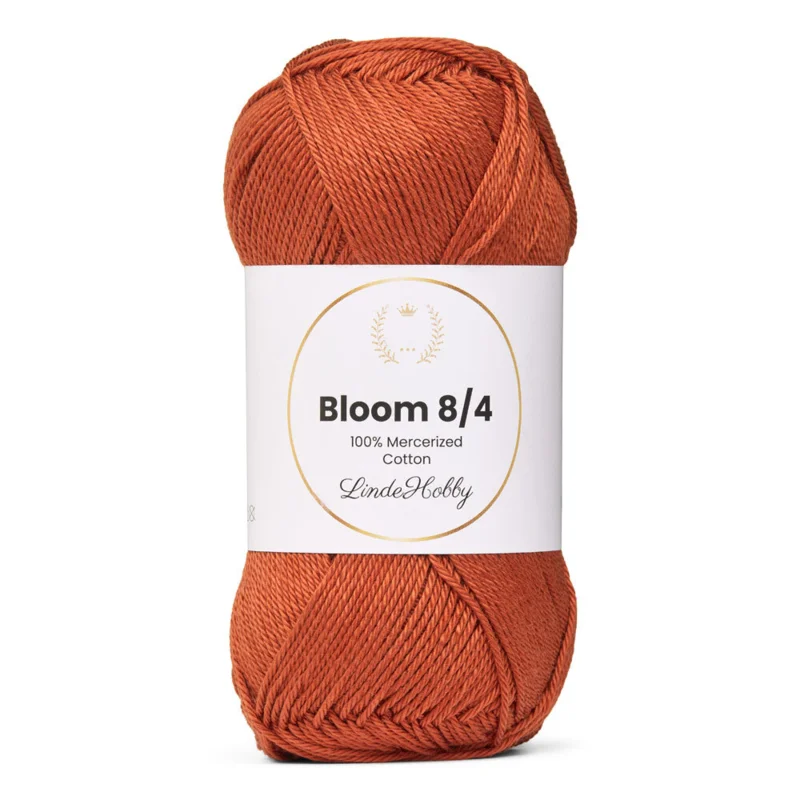 LindeHobby Bloom 8/4 Mercerized Cotton 36 Colore mattone