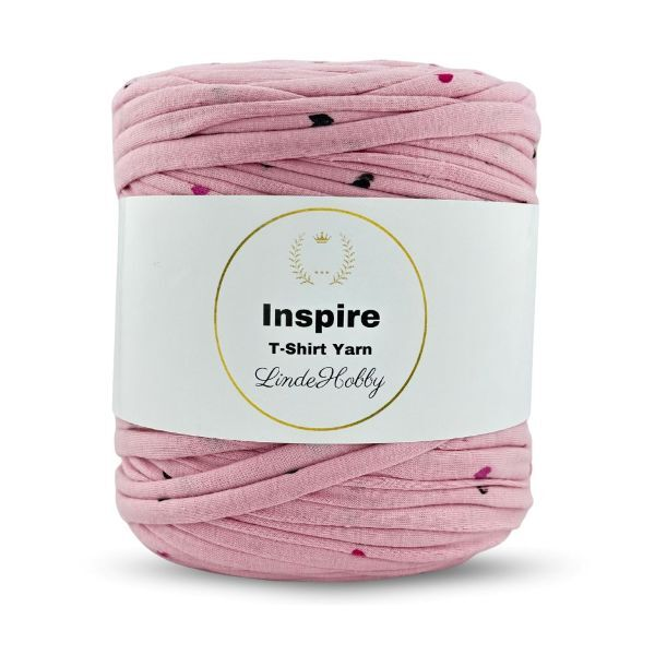 LindeHobby Inspire Print 07 Rosa con cuori