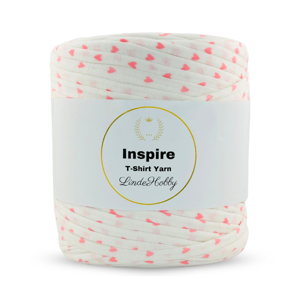 LindeHobby Inspire Print 05 Bianco con stampa rosa