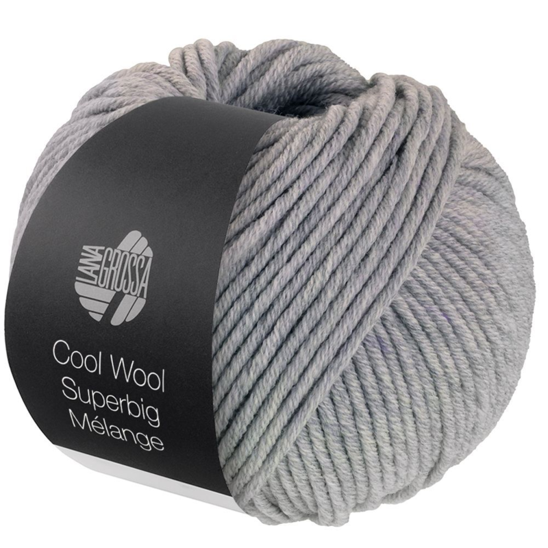 Lana Grossa Cool Wool Superbig 216 Grigio chiaro melangiato