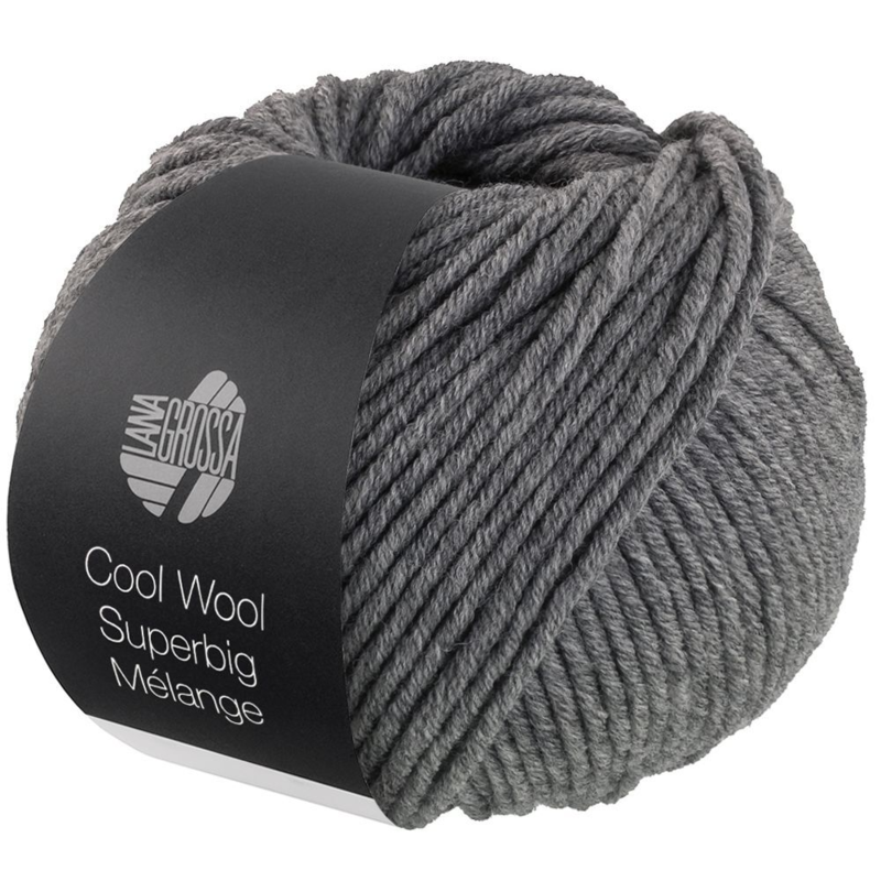 Lana Grossa Cool Wool Superbig 217 Grigio medio melangiato