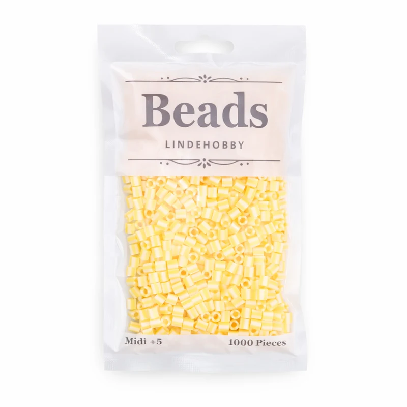 LindeHobby Beads Stripes 10 Limone