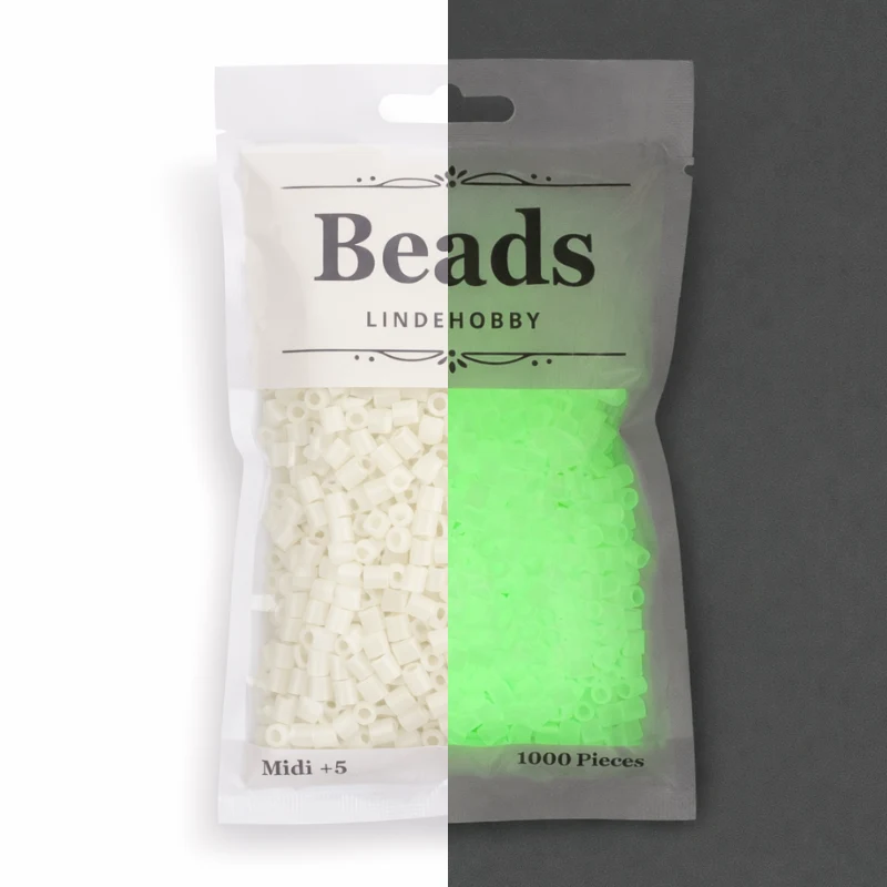 LindeHobby Beads Glow 01 Bianco