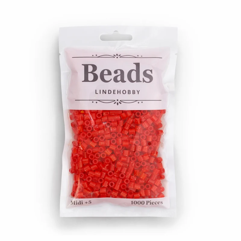 LindeHobby Beads Glitter 03 Rosso