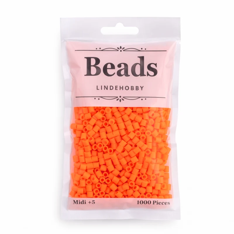 LindeHobby Beads Neon 01 Arancione
