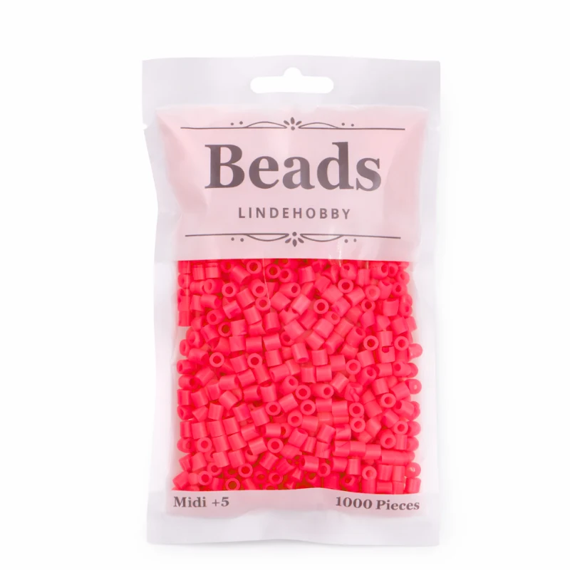 LindeHobby Beads Neon 04 Rosa