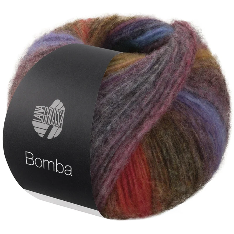 Lana Grossa Bomba 06 Bottiglia-/verde opale/melanzana/blu notte/scuro-/blu petrolio
