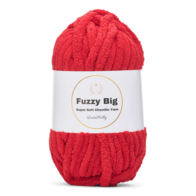 LindeHobby Fuzzy Chenille BIG 27 Rubino
