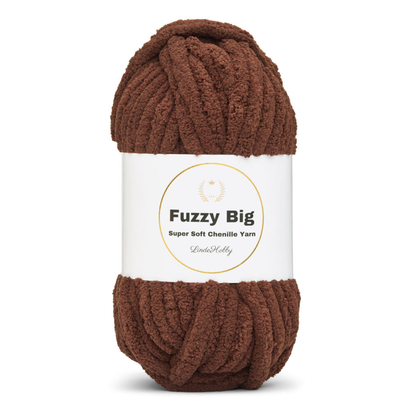 LindeHobby Fuzzy Chenille BIG 20 Caffé amaro