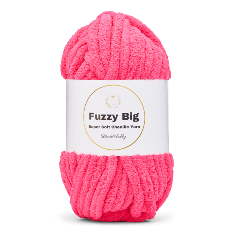 LindeHobby Fuzzy Chenille BIG 21 Rosa zucchero scuro