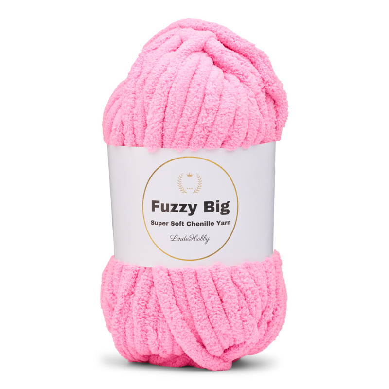 LindeHobby Fuzzy Chenille BIG 48 Neon rosa chiaro