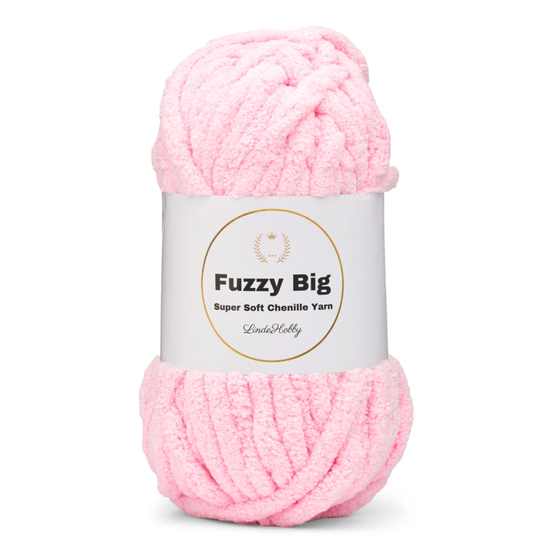 LindeHobby Fuzzy Chenille BIG 04 Rosa baby (chiaro)