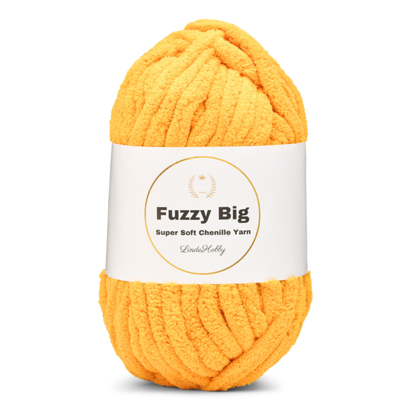 LindeHobby Fuzzy Chenille BIG 47 Giallo oro